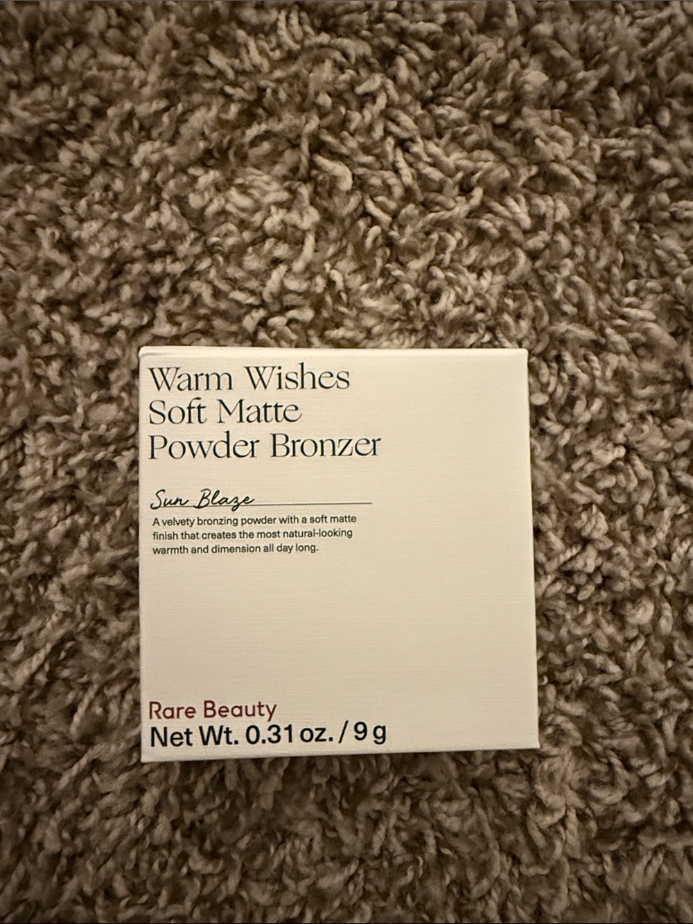 Rare Beauty Warm Wishes Soft Matte Powder Bronzer - Sun Blaze (Warm Brown)
